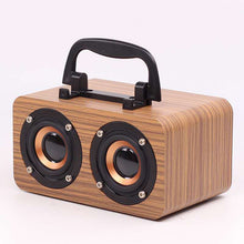 Load image into Gallery viewer, Wooden Wireless Bluetooth Speaker Portable Outdoor