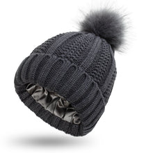 Load image into Gallery viewer, Fashion Stretchy Satin Lined Skull Knit Hats Beanie Hat