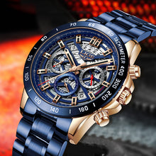 Load image into Gallery viewer, Men's Quartz Hollow Multifunctional Waterproof Watch