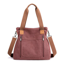 Load image into Gallery viewer, Portable Large-capacity Female Casual Canvas Shoulder Bag
