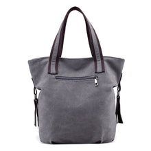 Load image into Gallery viewer, Cat Pattern Embroidered One-Shoulder Canvas Handbag For Lady