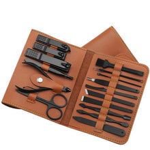 Load image into Gallery viewer, 16 Pcs Nail Clippers Nail Cutter Nail Scissors With PU Bag