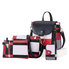 Load image into Gallery viewer, Contrast Color Four-Piece One Shoulder Women's Bags
