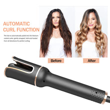 Load image into Gallery viewer, Black Automatic Spiral Electric Curling Iron Negative Ion