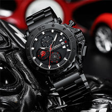 Load image into Gallery viewer, Solid Stainless Steel Band Oversized Dial Watch