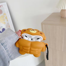 Load image into Gallery viewer, Muscle Bear Cartoon Silicone Earphone Case