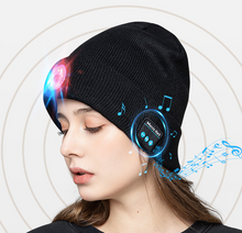 Load image into Gallery viewer, Glow Wireless Music Call Warm Earphone Hat
