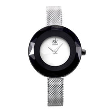Load image into Gallery viewer, Lady's Special Pattern Glass Simple Mesh Belt Quartz Watch