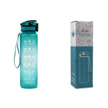 Load image into Gallery viewer, 1L Tritan Water Bottle With Time Marker Bounce Cover