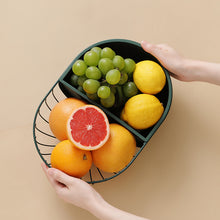 Load image into Gallery viewer, Metal Hollowed Out Fruit Vegetable Snack Tray Bowl Basket