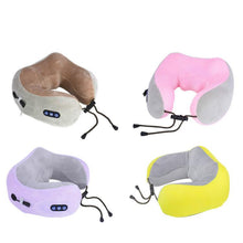 Load image into Gallery viewer, USB Charging U-shaped Massage Pillow