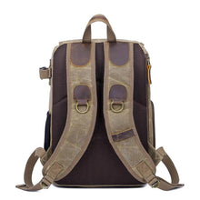 Load image into Gallery viewer, Waterproof Canvas Photography Bag Camera Backpack