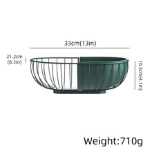 Load image into Gallery viewer, Metal Hollowed Out Fruit Vegetable Snack Tray Bowl Basket