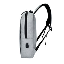 Load image into Gallery viewer, Simple Casual Backpack With USB Charging Port