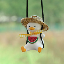 Load image into Gallery viewer, Car Pendant Cute Anime Little Duck Swing Rearview Mirror Ornaments