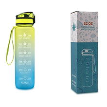 Load image into Gallery viewer, 1L Tritan Water Bottle With Time Marker Bounce Cover