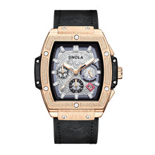 Load image into Gallery viewer, Multifunctional Men's Quartz Watch Leather Waterproof