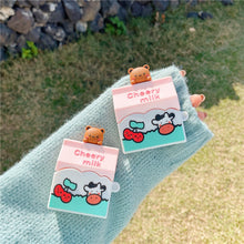 Load image into Gallery viewer, Cow Box Bear Protective Case Headphone Soft Shell Cartoon