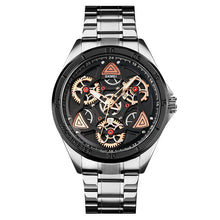 Load image into Gallery viewer, Men's Steel Band Creative Mechanical Wind Quartz Watch