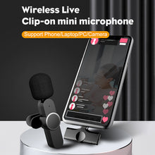Load image into Gallery viewer, Wireless Lavalier Microphone Lapel Clip For Android Phone