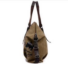Load image into Gallery viewer, Canvas Bag Fashion Lady Shoulder Bag Graffiti Printing Bag