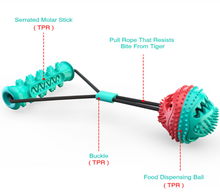 Load image into Gallery viewer, Dog Chew Toys Pet Toothbrush Rubber Bones Teeth Cleaning