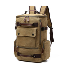 Load image into Gallery viewer, Men's High Quality Vintage Canvas Large Capacity Backpack