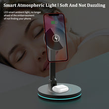 Load image into Gallery viewer, Compatible with Apple 2 In 1 Magnetic Wireless Charger Stand