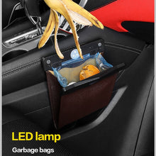 Load image into Gallery viewer, LED Car Trash Can Organizer Garbage Holder