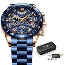 Load image into Gallery viewer, Men's Quartz Hollow Multifunctional Waterproof Watch
