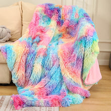 Load image into Gallery viewer, Warm Fluffy Shaggy Throw Blanket Bedspread Faux Fur