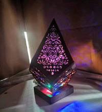 Load image into Gallery viewer, Floor Lamp Bohemian Starry Sky Lights Wooden Table Lamps