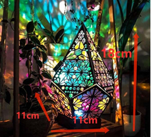 Load image into Gallery viewer, Floor Lamp Bohemian Starry Sky Lights Wooden Table Lamps