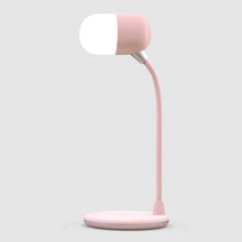 Load image into Gallery viewer, 3 IN 1 Desk Lamp With Qi Wireless Charger Bluetooth Speaker