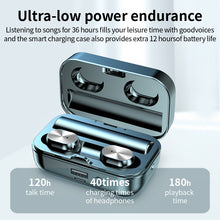 Load image into Gallery viewer, High Battery Wireless Bluetooth Headset Flashlight Touch