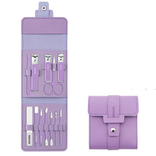 Load image into Gallery viewer, 16 Pcs Nail Clippers Nail Cutter Nail Scissors With PU Bag
