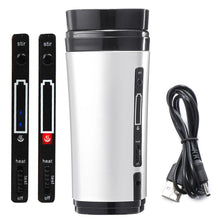 Load image into Gallery viewer, Auto Mixing Tea Coffee Cup Mug Warmer with Lid