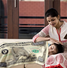 Load image into Gallery viewer, Million-dollar Novelty Blanket Flannel Funny Plush