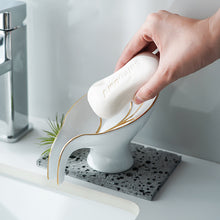 Load image into Gallery viewer, Ceramics Leaf Shape Soap Box Bathroom Soap Holder Storage
