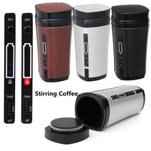 Load image into Gallery viewer, Auto Mixing Tea Coffee Cup Mug Warmer with Lid