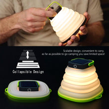Load image into Gallery viewer, Collapsible Camping Light IP68 Waterproof Solar Foldable