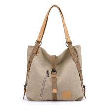 Load image into Gallery viewer, Women's Large Capacity Canvas Shoulder Bag