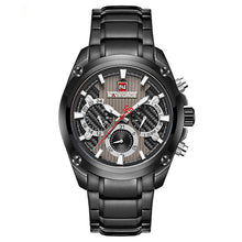 Load image into Gallery viewer, Men's Waterproof Quartz Watch With Steel Band