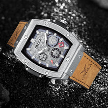 Load image into Gallery viewer, Multifunctional Men's Quartz Watch Leather Waterproof