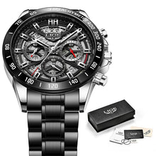Load image into Gallery viewer, Men's Quartz Hollow Multifunctional Waterproof Watch
