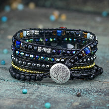 Load image into Gallery viewer, Retro Woven Watch Band Natural Stone Bead Strap Bracelet