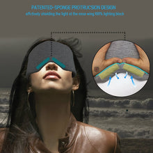 Load image into Gallery viewer, Cotton Silk Sleep Mask Blockout Eye Cover Eye Patch Women Men Soft Portable Blindfold Travel Eyepatch Sleeping Eye Mask