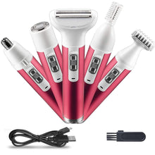 Load image into Gallery viewer, 5 in 1 Electric Hair Remover Rechargeable Lady Shaver