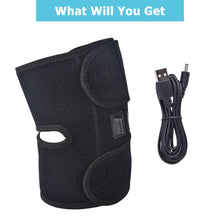 Load image into Gallery viewer, Heating Knee Pads Knee Brace Support Pads Thermal Heat Therapy Wrap Hot Compress Knee Massager for Cramps Arthritis Pain Relief