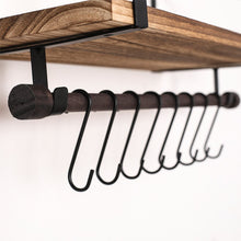 Load image into Gallery viewer, Wall Shelf Mounted Rustic Wood For Bathroom Kitchen